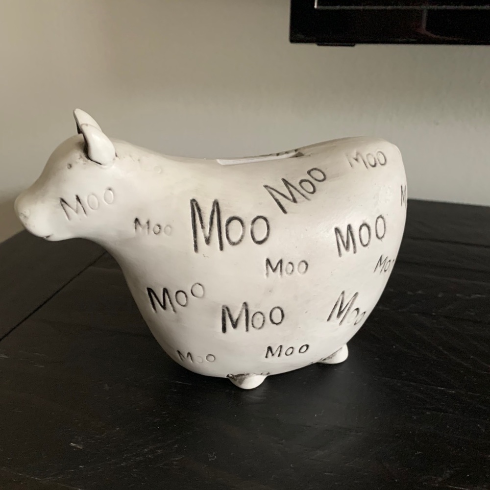 Ceramic Cow Piggy Bank